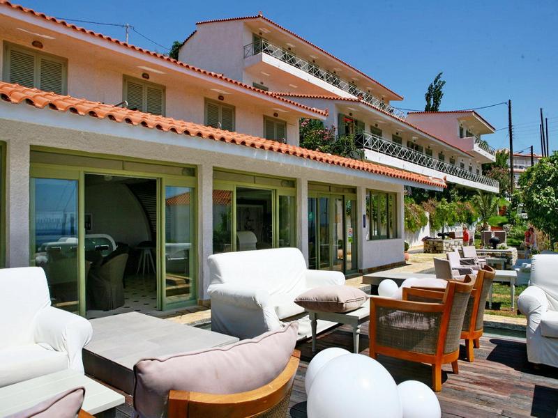 Sandy Bay Hotel Plomari Eksteriør billede