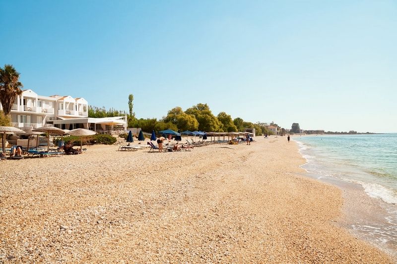 Sandy Bay Hotel Plomari Eksteriør billede