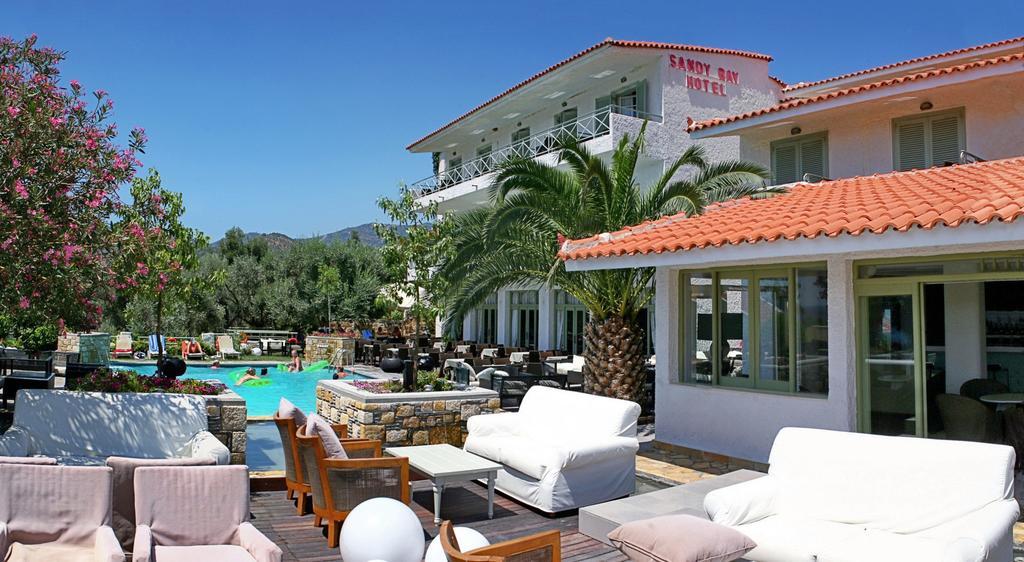 Sandy Bay Hotel Plomari Eksteriør billede