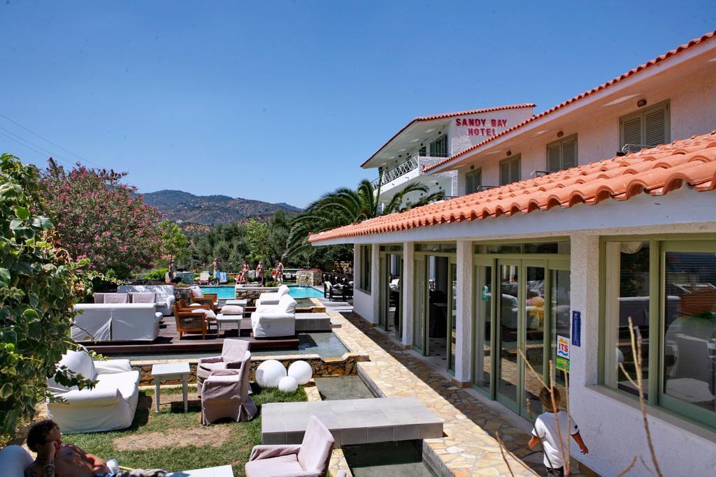 Sandy Bay Hotel Plomari Eksteriør billede